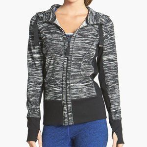 Zella "pretty" zip up hoodie, XS, black